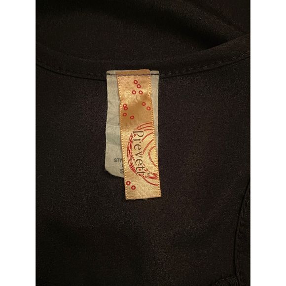 Prevett Women’s Black Ruffle Front Blouse (Size S) - Picture 6 of 9